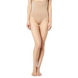 Yummie Seamless High-Waist Firm Shaping Thong Almond XL-2XL
